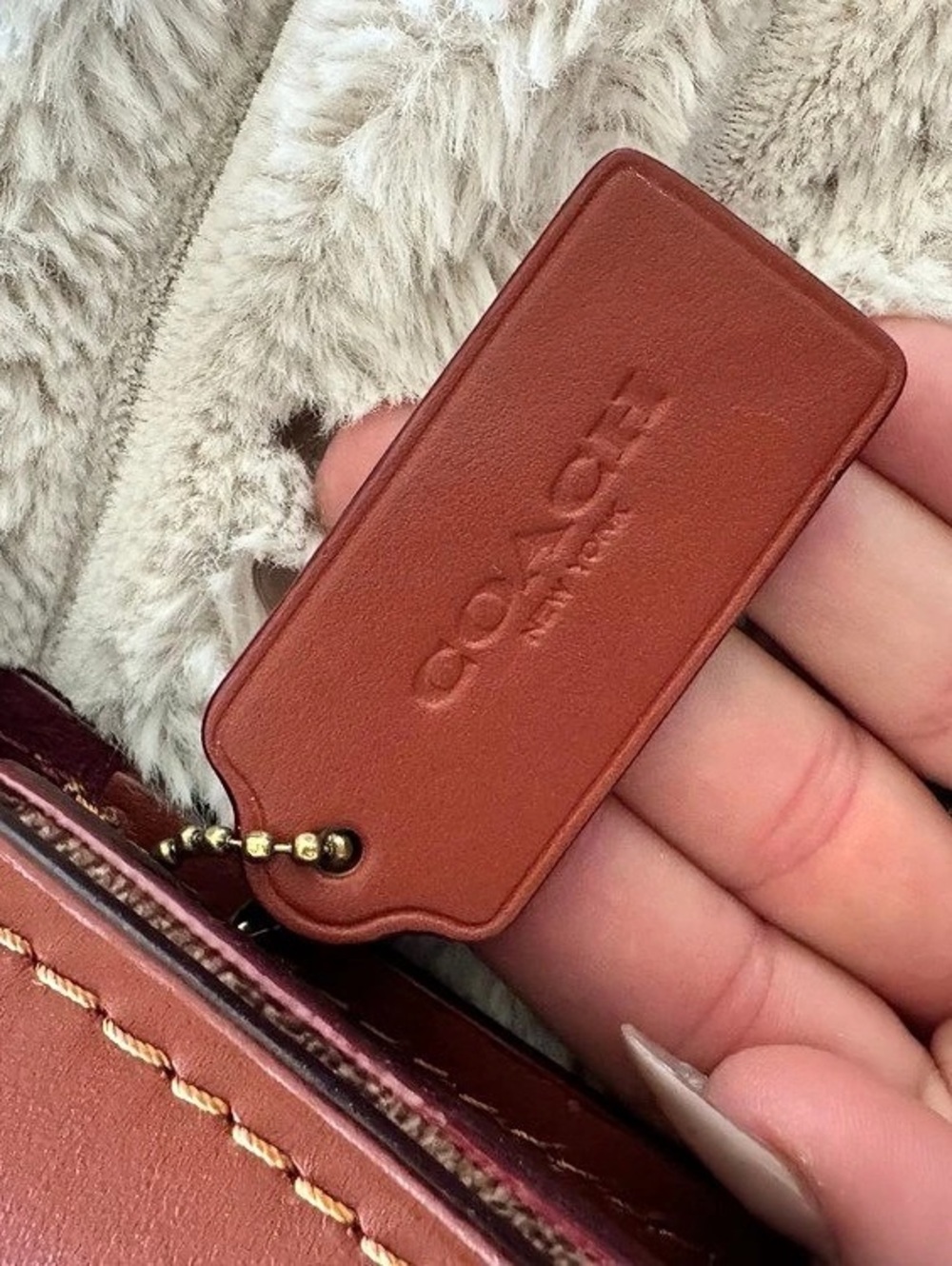 Coach Parker Shoulder Bag in Signature Canvas with Tea Rose Turnlock Signature - Picture 10 of 14